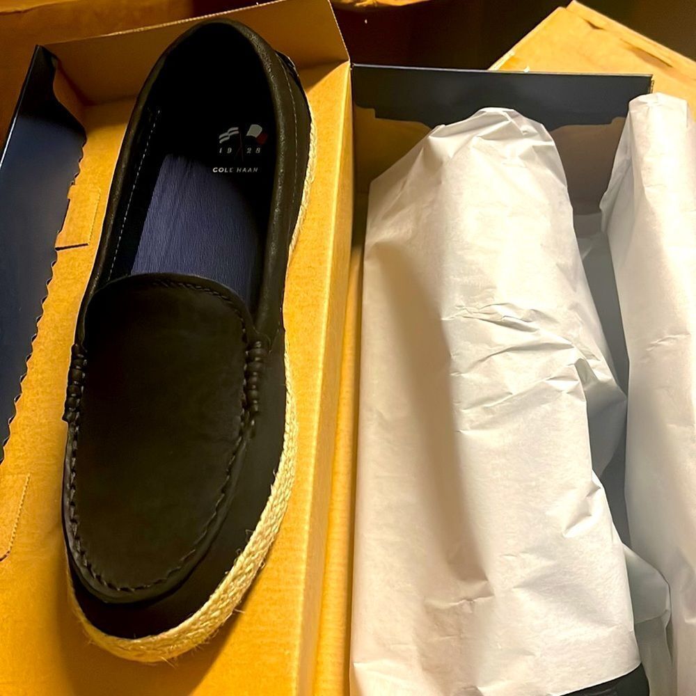 Cole Haan NANTUCKET ESPADRILLE LOAFER NWB - Black